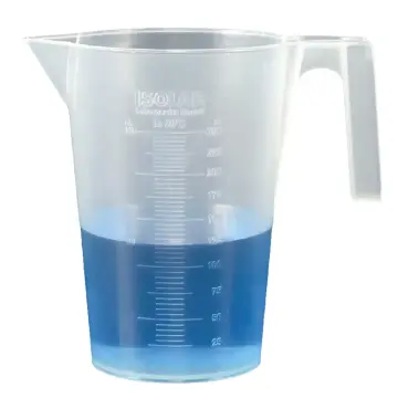 ISOLAB  Beher - Kulplu - P.P - Kısa Form - Kabartma Skala - 1000 Ml