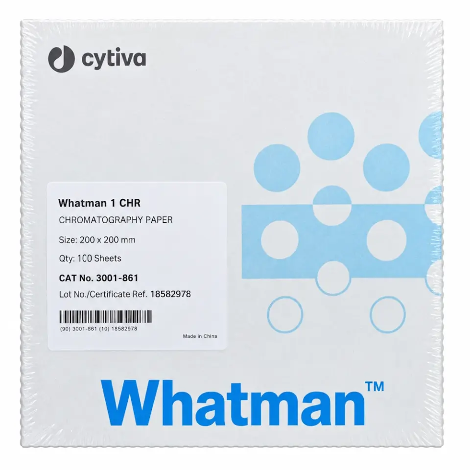 Whatman 3001-861 Grade 1 Chr Selüloz Kromatografi Kağıdı – 200 × 200 mm, 100 Adet