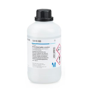 MERCK 109115 Potassium hydroxide solution in ethanol c(KOH) = 0.1 mol/l (0.1 N) Titripur® Reag. Ph Eur,Reag. USP. Potassium hydroxide solution in ethanol HS Code 3822 00 00, ph value 14 (H₂O, 20 °C)