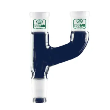 ISOLAB  Adaptör - Çoklu - 2 Boyunlu - Paralel - Dişi Şilif : Ns 24/29 - Erkek Şilif : Ns 24/29 - Paralel Dişi Şilif : Ns 24/29
