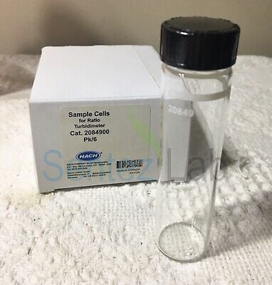 Hach 2084900 Laboratuvar Türbidimetreleri için Cam Numune Hücresi 30 mL 6 adet kapaklı