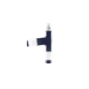 ISOLAB  Adaptör - Distilasyon - Standart Başlık - Dişi Şilif Ns 14/23 - Erkek Şilif : Ns 19/26 - Açılı Erkek Şilif : Ns 19/26