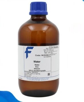 Fisher Chemical W/0106/17 – Water, HPLC for Gradient Analysis – CAS 7732‑18‑5 – 2.5 L