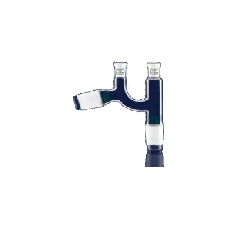 ISOLAB  Adaptör - Distilasyon - Claisen Başlıklı - Dişi Şilif(Ler) : Ns 14/23 - Erkek Şilif : Ns 29/32 - Açılı Erkek Şilif : Ns 29/32