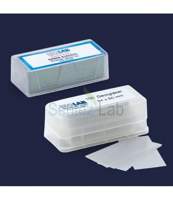İSOLAB lamel  24 x 32 mm ekonomik kalite 100 ad/kutu