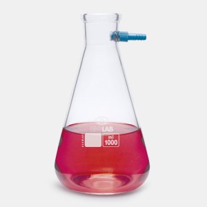 İSOLAB 040.02.500 erlen - nuçe - cam - P.P su giriş borulu - 500 ml