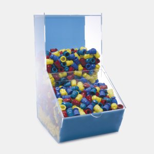 İSOLAB 006.15.001 dispenser kutusu - akrilik - tek bölmeli