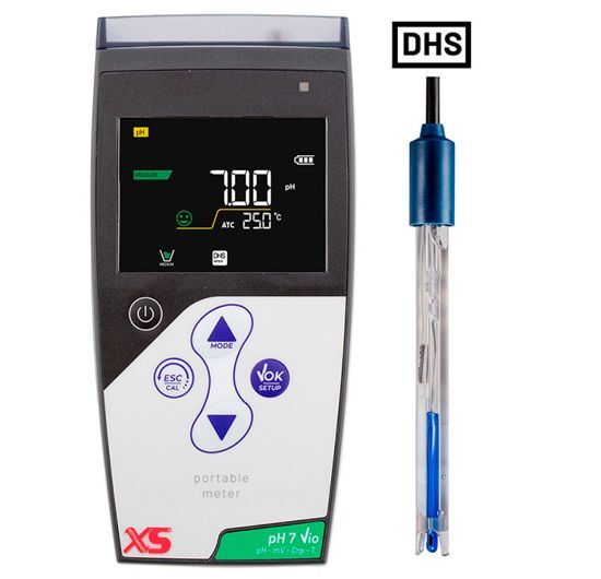 XS Instruments pH 7 Vio Portatif pH Metre – 201T DHS Elektrotlu Set