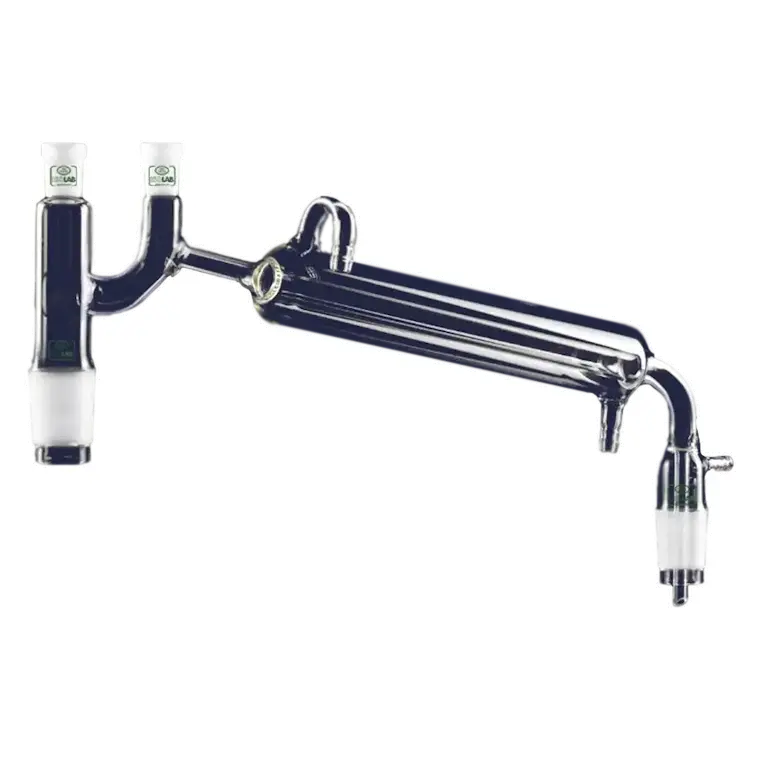 ISOLAB  Distilasyon Bağlantıları - Kondenserli - Vakum Adaptörlü - Erkek Şilifl(Ler) : Ns 14/23 - Kondenser Uzunluğu 250 Mm