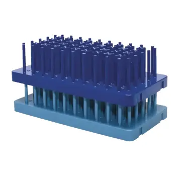 ISOLAB  Tüp Standı - Abs - Kirpi Model - 15 Ml Tüpler İçin - Mavi