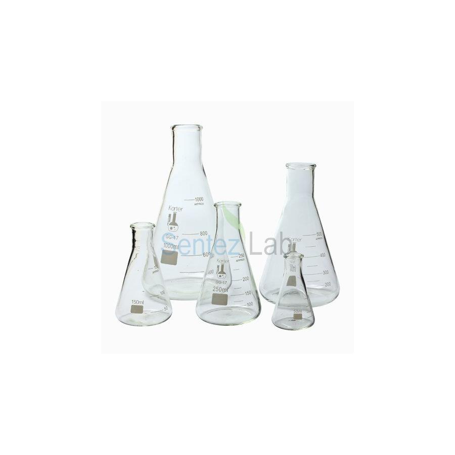 Borucam Erlen 50 mL Dar Boyunlu Dereceli