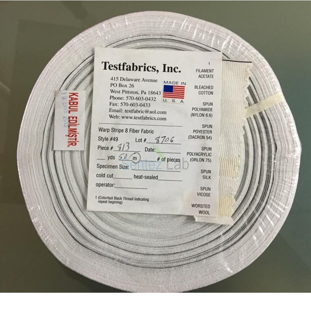 TESTFABRICS Multifiber #49  - 50 mt'lik rulo