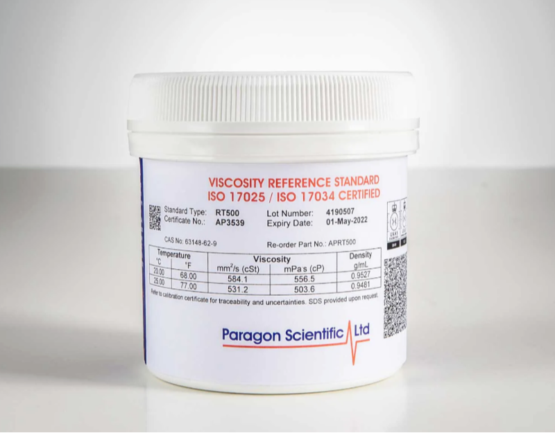 Anton Paar AP RT500 Silikon Viskozite Standardı 600 ml - 554 / 501 mPa.s at 20 / 25 °C