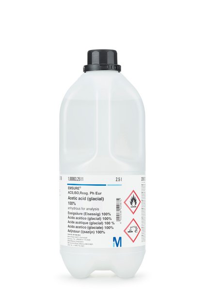 Merck 100063 Acetic Acid Glacial EMSURE ACS - 2.5 L