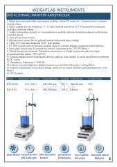Weightlab WN-AP550 Isıtıcılı Manyetik Karıştırıcı  550 °C / 2200 rpm / 20 L
