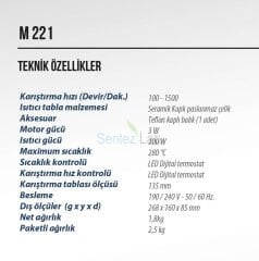 Elektromag M 221 Manyetik Karıştırıcı 5 lt 300 °C