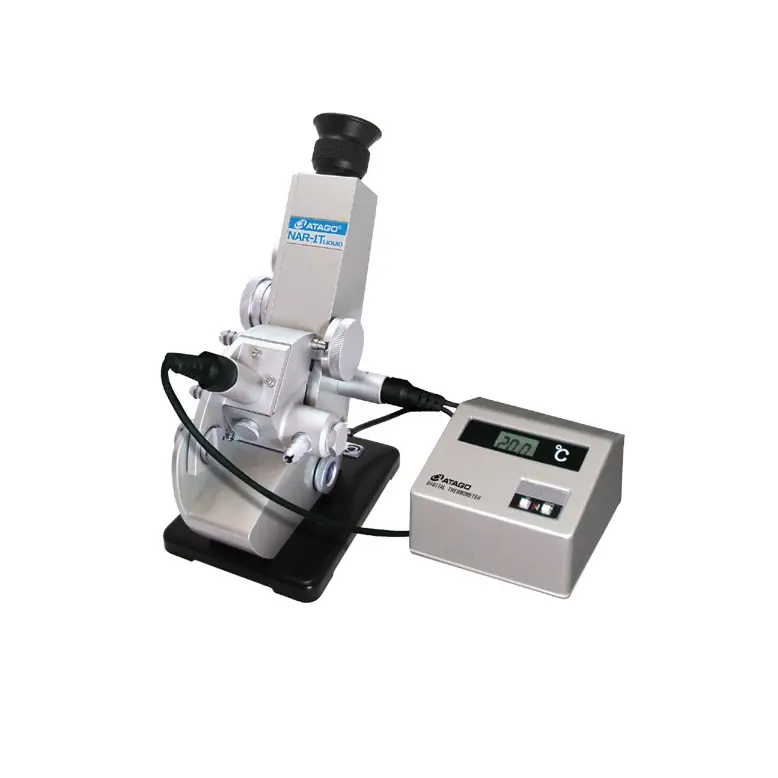 ATAGO 1211 NAR-1T LIQUID ABBE Refraktometre Kırılma İndeksi (nD): 1,3000... 1,7000 Brix: 0,0... 95,0% Standart Model Sadece Sıvılar için