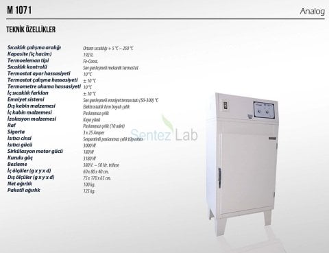 Elektromag M 1071 Endüstriyel Fırın 192 L/ 250 °C