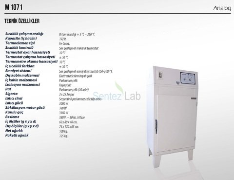Elektromag M 1071 Endüstriyel Fırın 192 L/ 250 °C