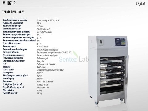 Elektromag M 1071 P Endüstriyel Fırın 192 L/ 250 °C
