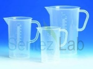 Plastik Beher kısa form kulplu 2000ml