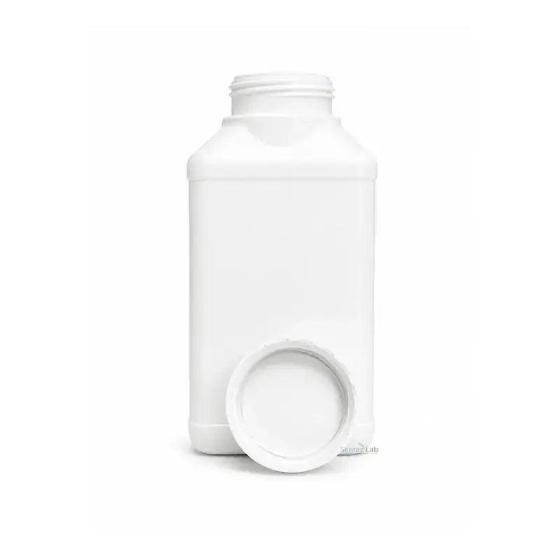 Senlab HDPE Geniş Ağızlı Numune Şişesi 1 Kg - Toz Ürünler İçin - 100 Adet