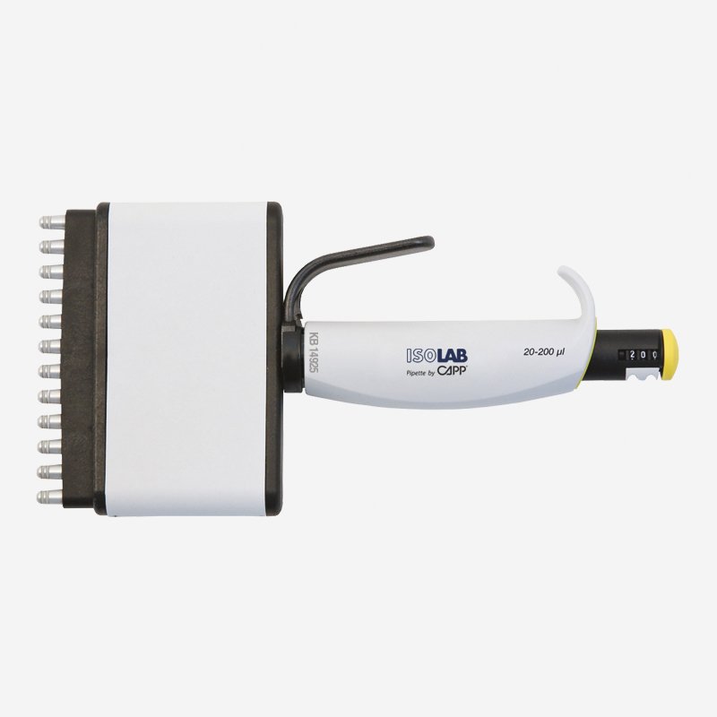 İSOLAB 011.22.050 otomatik pipet - 12 kanal - araştırma amaçlı - 5 - 50 ul