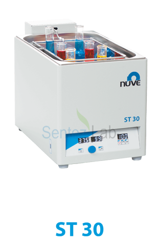 NÜVE ST 30 Çalkalamalı Su Banyosu +5... 99,9 °C / 20... 250 rpm / 18 L