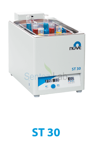 NÜVE ST 30 Çalkalamalı Su Banyosu +5... 99,9 °C / 20... 250 rpm / 18 L