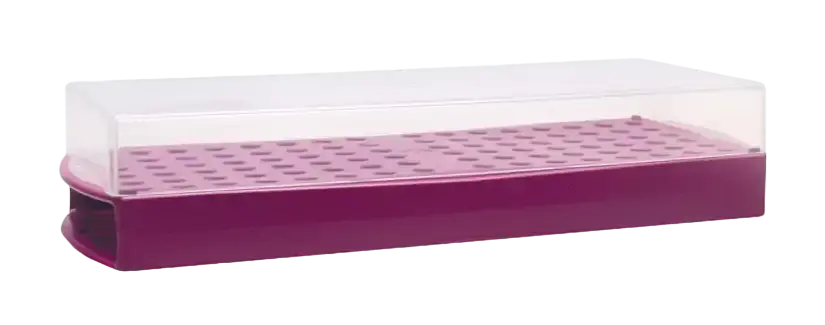 ISOLAB  Mikrotüp Standı - Kapaklı - 2 Yüzlü -Rubi
