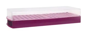 ISOLAB  Mikrotüp Standı - Kapaklı - 2 Yüzlü -Rubi
