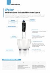 DLAB dPette⁺ 8 Kanallı Elektronik Pipet Dijital Ekranlı (0.5-10 µL)