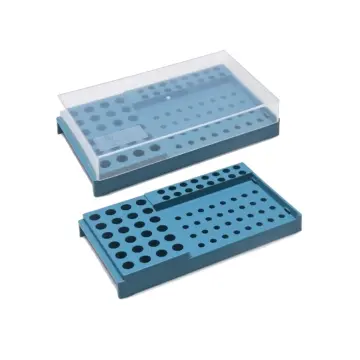 ISOLAB  Pcr Tüp Standı - 96 Delikli - Mavi