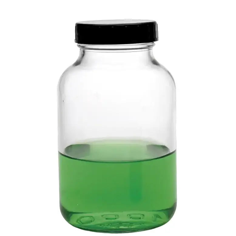 ISOLAB  Şişe - Geniş Boyunlu - Nötr Cam - Şeffaf - 50 Ml - Gl 32