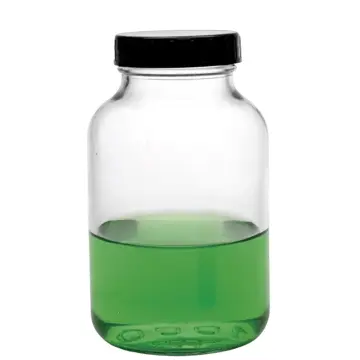 ISOLAB  Şişe - Geniş Boyunlu - Nötr Cam - Şeffaf - 500 Ml - Gl 55