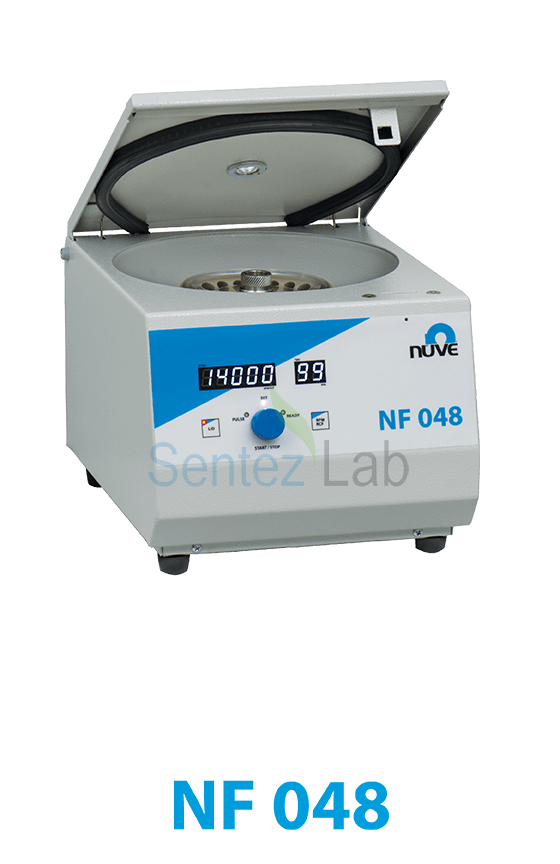 NF 048 Mikrolitre ve Hematokrit Santrifüj (Rotor Seçimine Göre) 24 x 1,5/2 mL / 14.000 rpm | 24 x Kapiler Tüp / 12.000 rpm