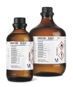 Merck 100030 Acetonitrile gradient grade for liquid chromatography LiChrosolv® Reag. Ph Eur. CAS 75-05-8  2,5 Litre