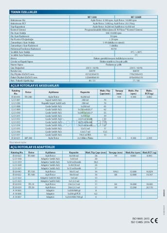 NÜVE NF 1200R ÇOK AMAÇLI MASAÜSTÜ SANTRİFÜJ