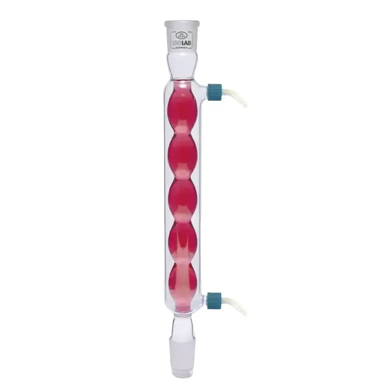 ISOLAB  Soğutucu - Bullu - 250 Mm - Dişi Şilif : Ns 14/23 - Erkek Şilif : Ns 14/23 - P.P Yan Kol