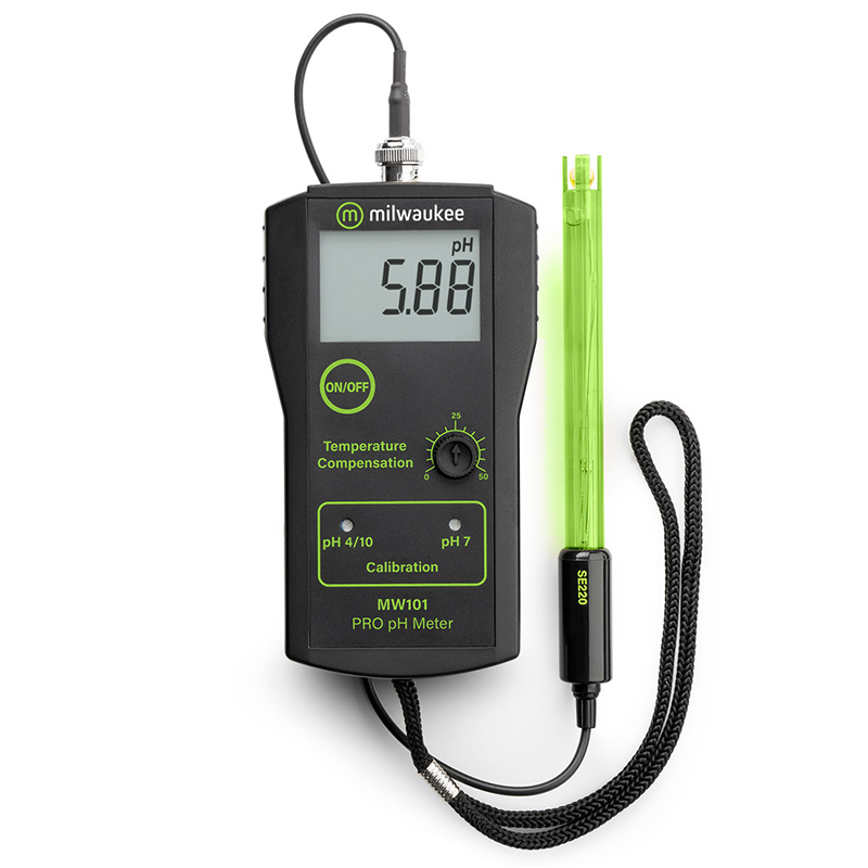 Milwaukee MW101 PRO Portatif pH Metre 0.00–14 pH | Hassas pH Ölçer