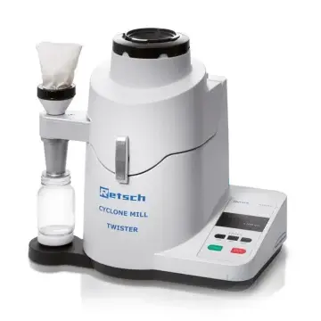 RETSCH TWISTER Siklon Değirmen - < 10 mm giriş, < 250 µm çıkış