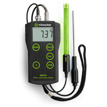 Milwaukee MW102 PRO+ 2-in-1 Portatif pH / Sıcaklık Ölçer (-2.00 – 16.00 pH / -5 – 70 °C)
