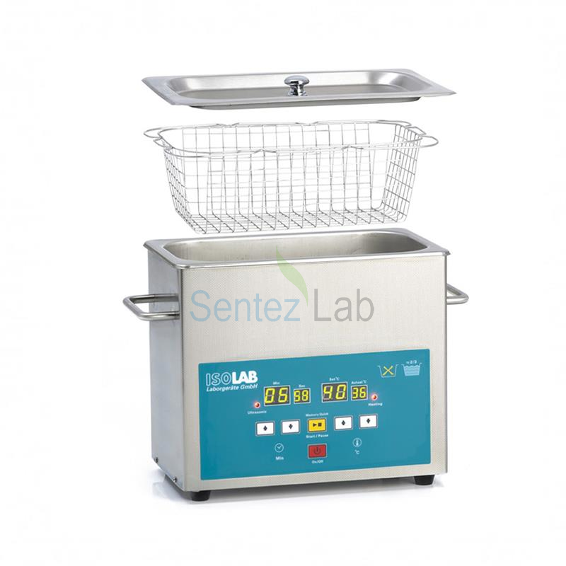 ISOLAB 621.05.022 Ultrasonik Banyo 22 L – Paslanmaz Çelik