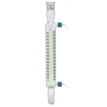 ISOLAB  Soğutucu - Spiralli - 250 Mm - Dişi Şilif : Ns 29/32 - Erkek Şilif : Ns 29/32 - P.P Yan Kol