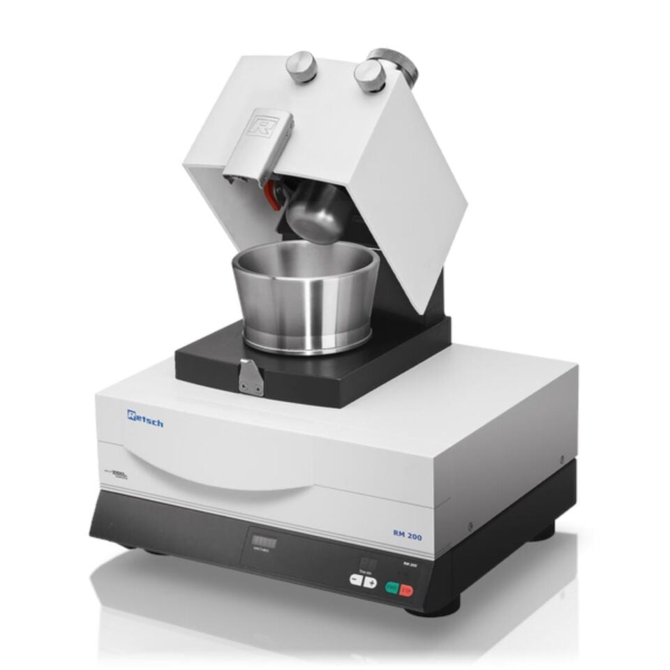 RETSCH RM 200 Havanlı Öğütücü - < 8 mm giriş, < 10 µm çıkış