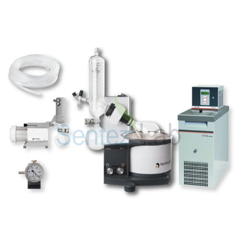 Heidolph Rotary Evaporatör + Vakum Pompası + Chiller Set