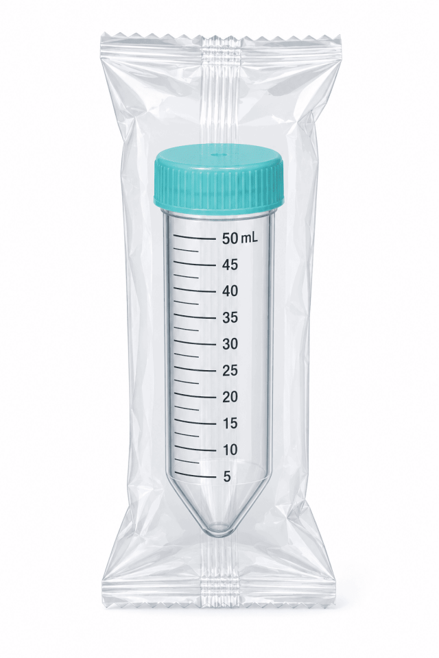 M.Plastic CTB50-25 50 mL Steril Konik Santrifüj Tüpü – 25 Adet