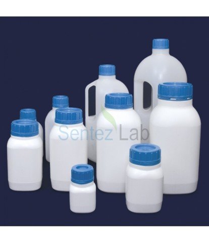 İSOLAB 061.42.500 şişe - P.P - toz maddeler için - 500 ml
