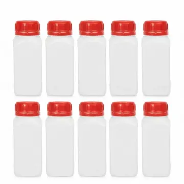 Plastik Kare Şişe 500 ml – HDPE Numune Şişesi- 10 Adet