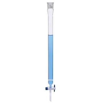 ISOLAB  Kromotografi Kolonu - Dişi Şilifli & Fritli - 300 Mm - Çap 10 Mm - Dişi Şilif : Ns 14/23